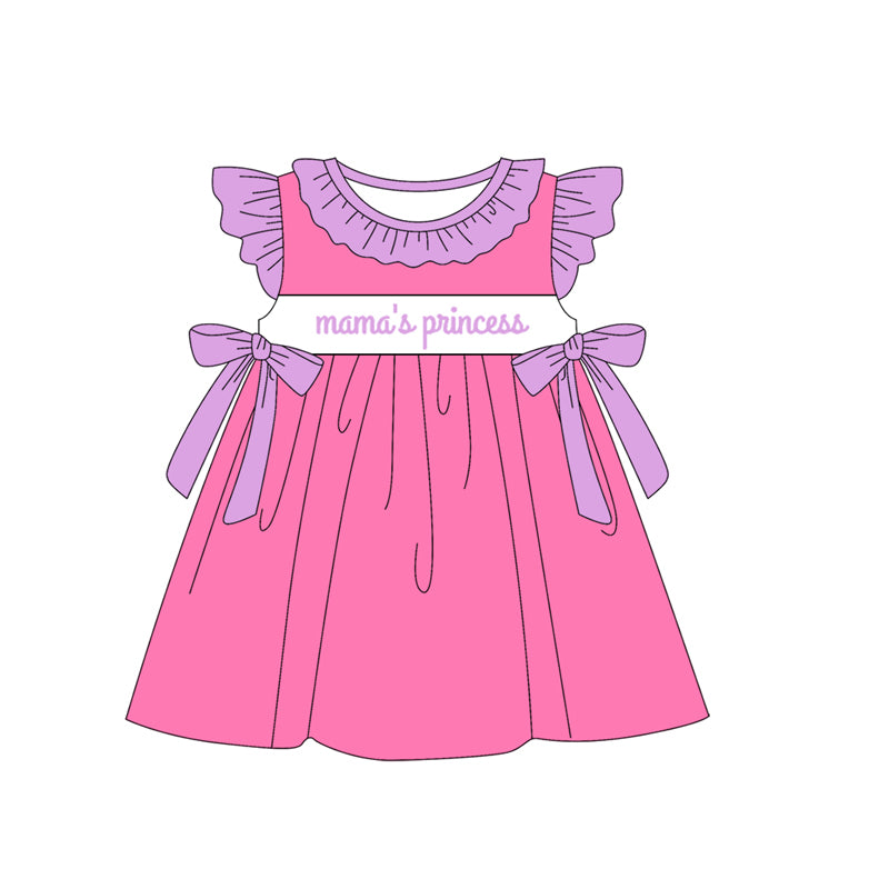 Lavender pink mama's princess tunic shorts girls clothes