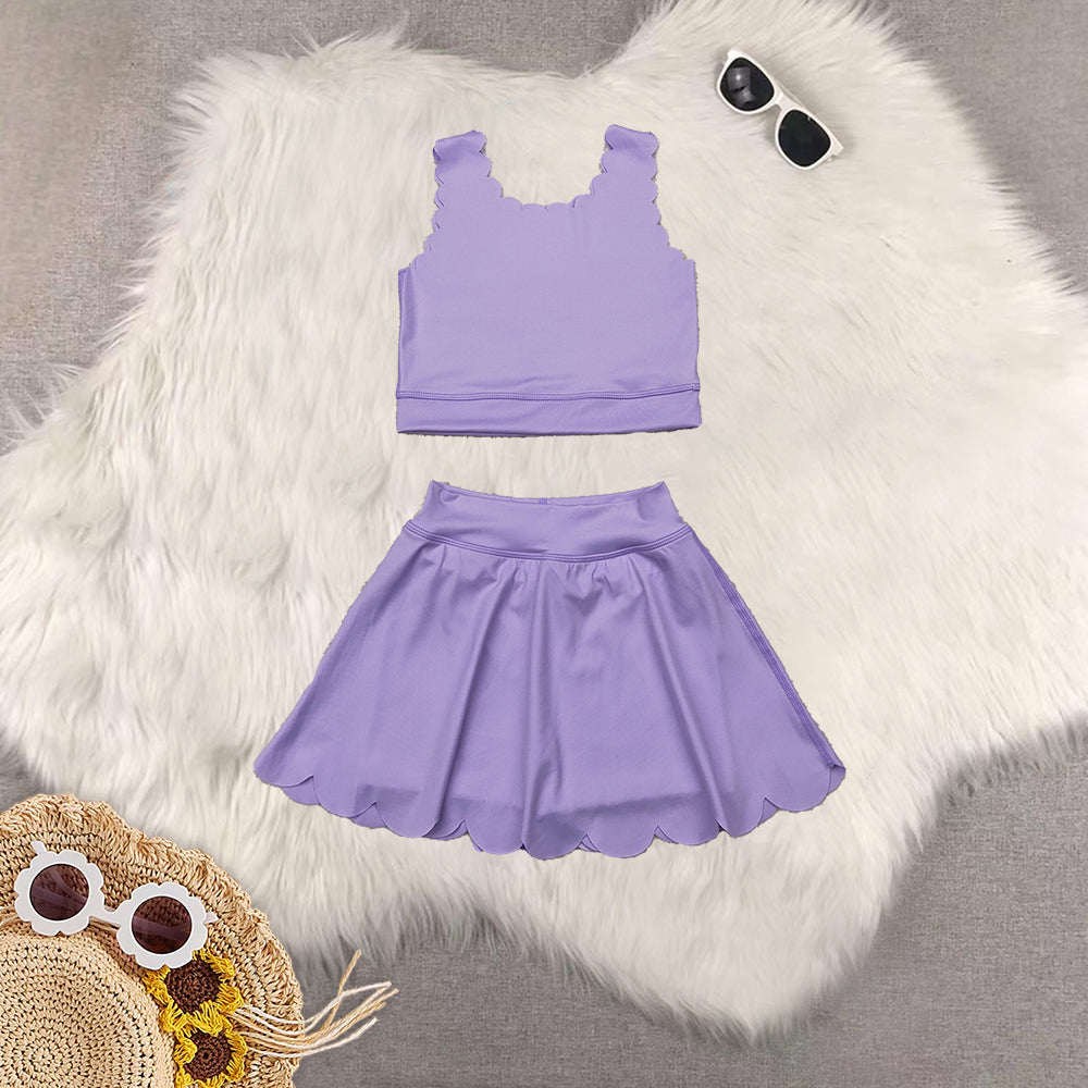 RTS Sibling Baby Girls sleeveless top skirt shorts kids girls active set