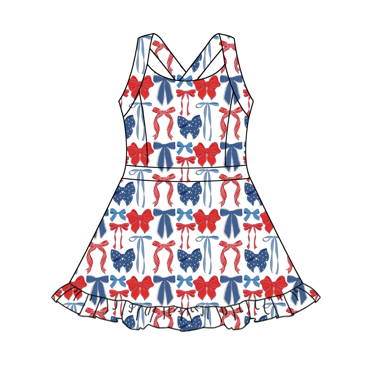 8.27 Pre order Pink Duck Mouse Ruffle Kids Girls Athletic Dresses - Cute And Sporty Girls Outfit for Active Children