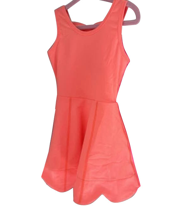 5.16 Pre order Kids Girls Sleeveless Lime Green Athletic Dresses - Comfortable Sportswear for Active Children