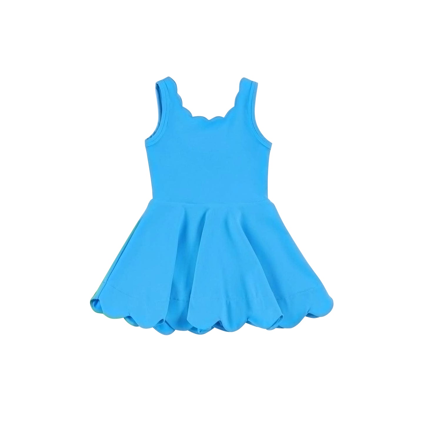 8.26 Pre order Six colors available for baby girl sleeveless yoga knee-length dress