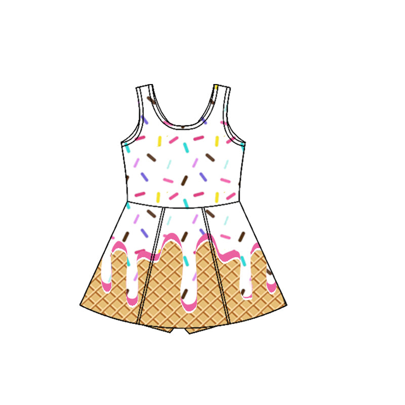 8.26 Pre order Baby Girls Summer Yoga Dress baby girl clothes team yoga Short Sleeve dress