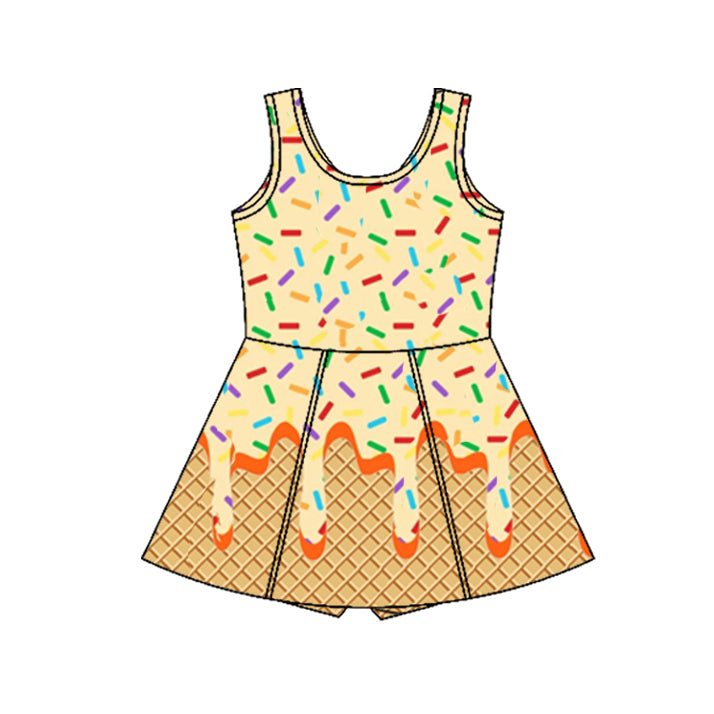 8.26 Pre order Baby Girls Summer Yoga Dress baby girl clothes team yoga dark pink sleeveless dress