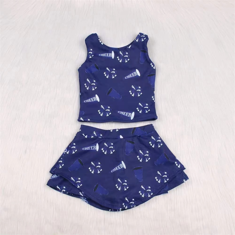 8.27 GSD2448 Pre order No Moq Baby Girls Summer Yoga Outfits baby girl clothes yoga team sleeveless dress