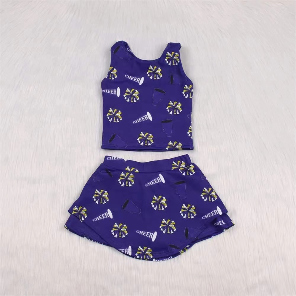 8.27 GSD2449 Pre order No Moq Baby Girls Summer Yoga Outfits baby girl clothes yoga sleeveless dress