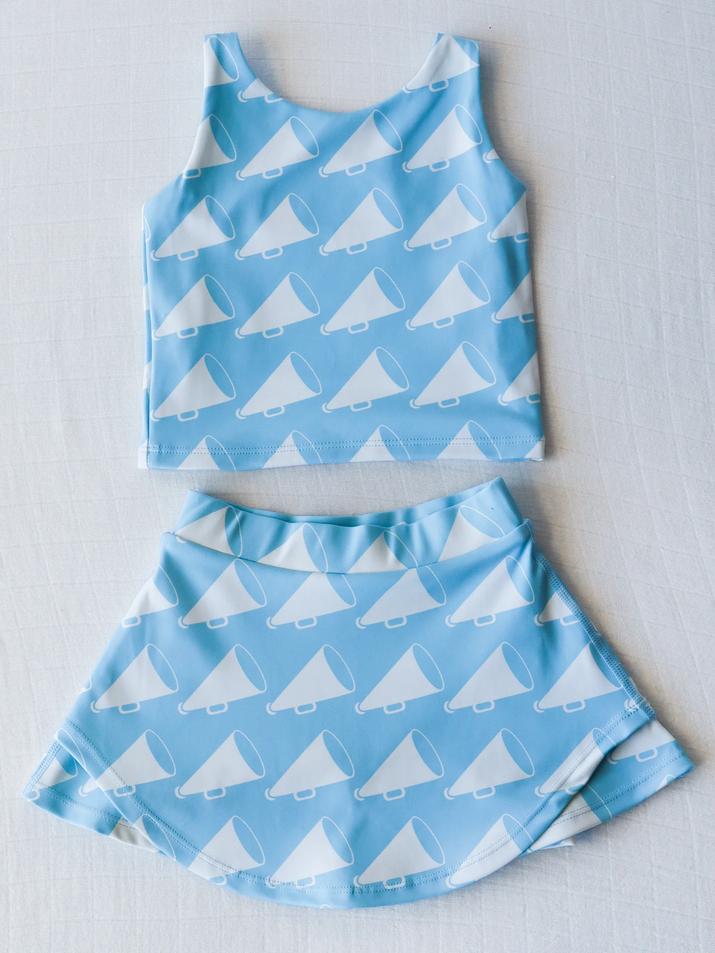 8.27 GSD2450 Pre order No Moq Baby Girls Summer Yoga Outfits baby girl clothes yoga sky blue sleeveless dress