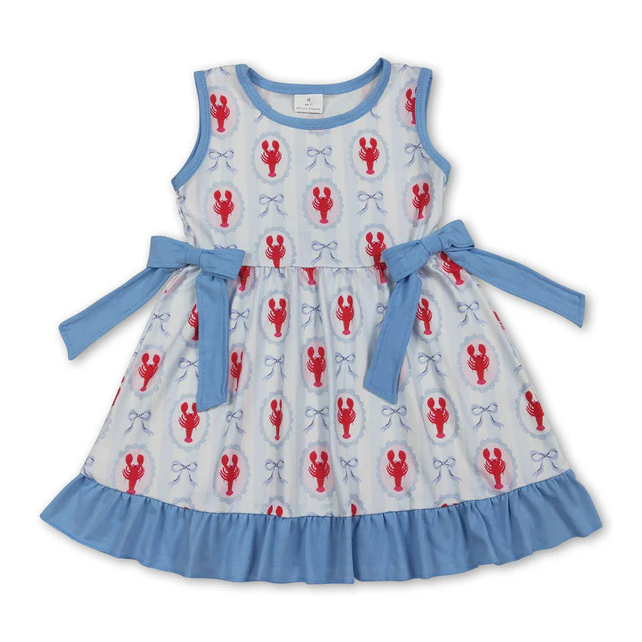 4.15 RTS Sibling popsicle watermelon ruffle kids girls summer dresses