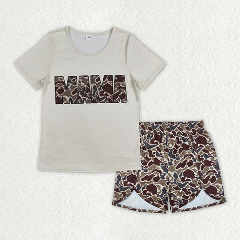 11.5 RTS Sibling Adult Women Short Sleeve Tops Shorts Pajamas Sets