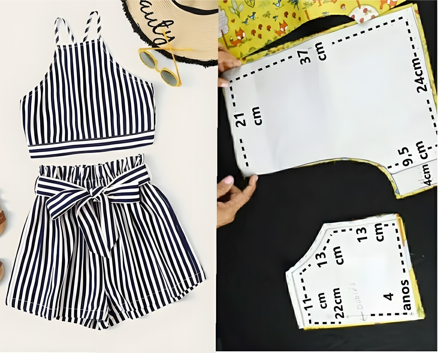 11.12 GSSO2854 Pre order No Moq Baby Girls Strap Black Stripes Top Shorts Clothes Sets