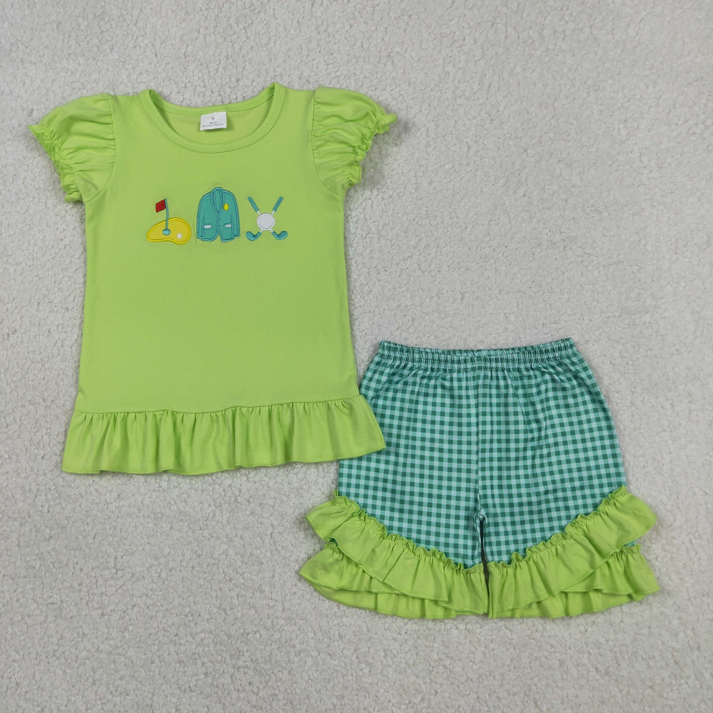 RTS Sibling Stripe golf top top green shorts kids boys and girls clothing Reviews