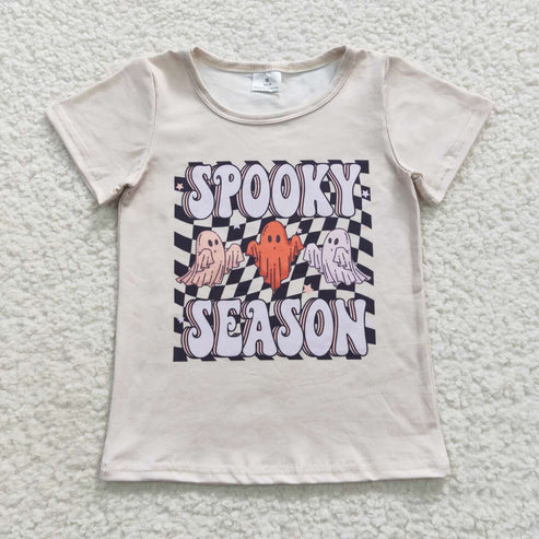 9.26 RTS Sibling Baby Boys Girls Hats Ghosts Pumpkins Halloween Tee Shirts Top