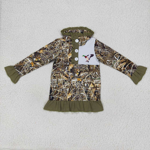 10.28 RST Sibling Girls Baby Boys Camo Hunting Duck Mallard Pullover Jackets Tops