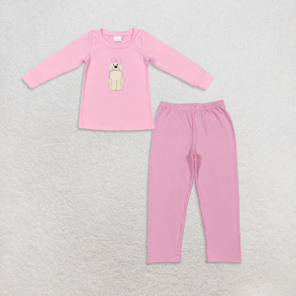 9.24 RTS NO MOQ (In stock)GT0408 + P0821 Baby Girls Long Sleeve Tee Shirt Tops Pink Legging Pants
