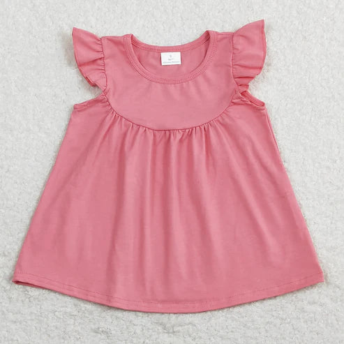 9.26 RTS Sibling Baby Girls Flowers Cakes Tee Shirts Top