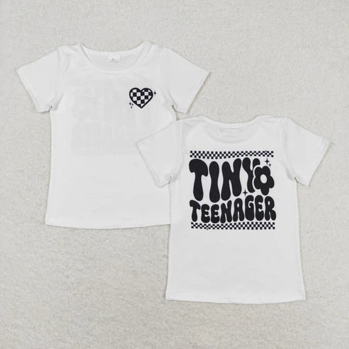 9.26 RTS Sibling Baby Girls Flowers Cakes Tee Shirts Top