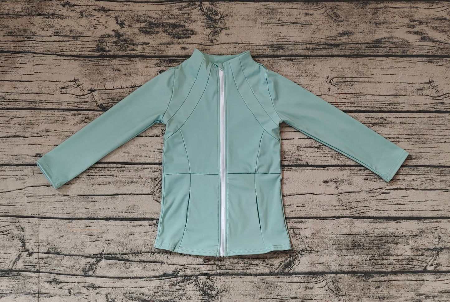 GT0682 Baby Girls Green Zip Pocket Yoga Active Wear Jackets Preorder