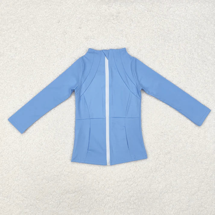 10.21 RST Sibling Baby Girls Long Sleeve Yoga Active Zipper Pockets Jackets Top