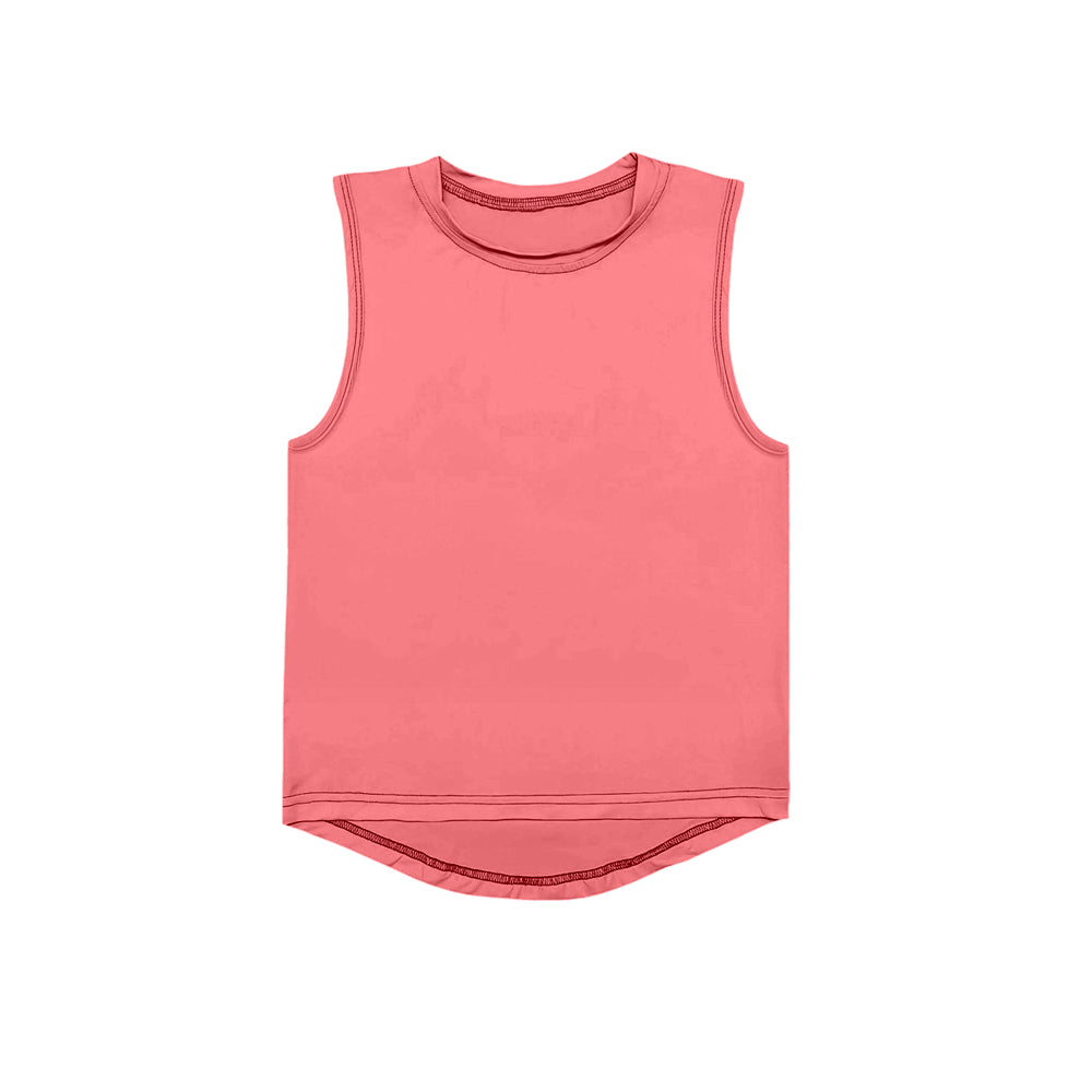 6.26 GT0997 Pre order Baby Girls Summer Yoga Tank Top toddler girl clothes yoga Sleeveless vest Top
