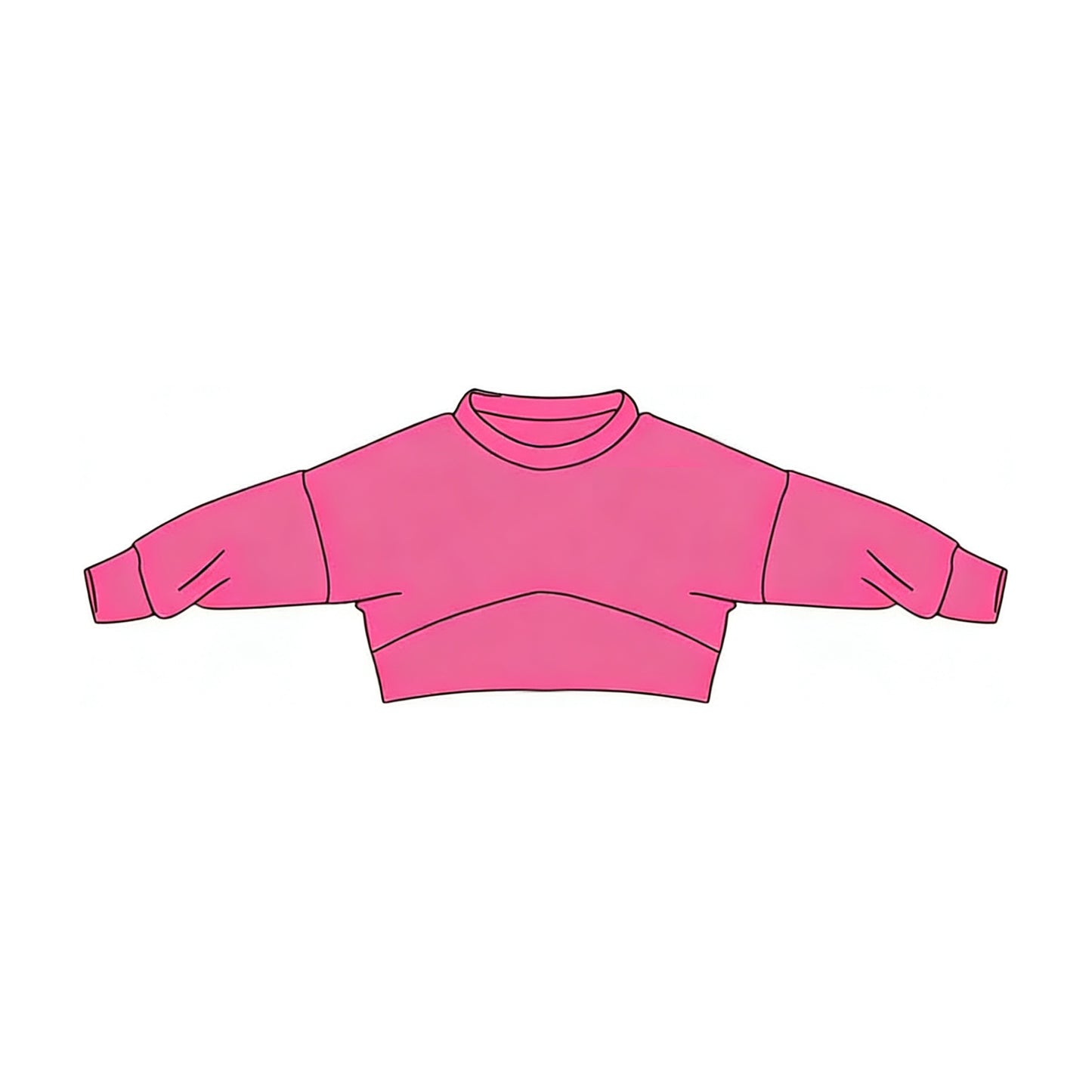 12.9 GT1557 Pre order No Moq Baby Girls Pink Long Sleeve T-shirt Top