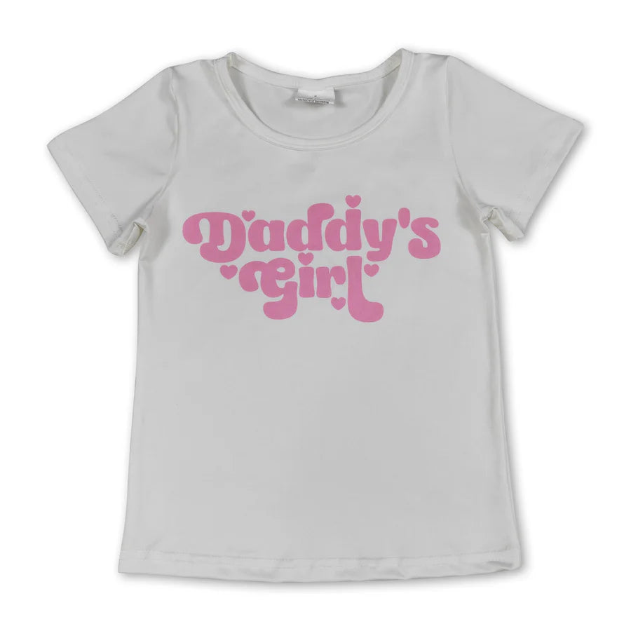 RTS Sibling Short sleeves daddy's girl baby kids summer shirt
