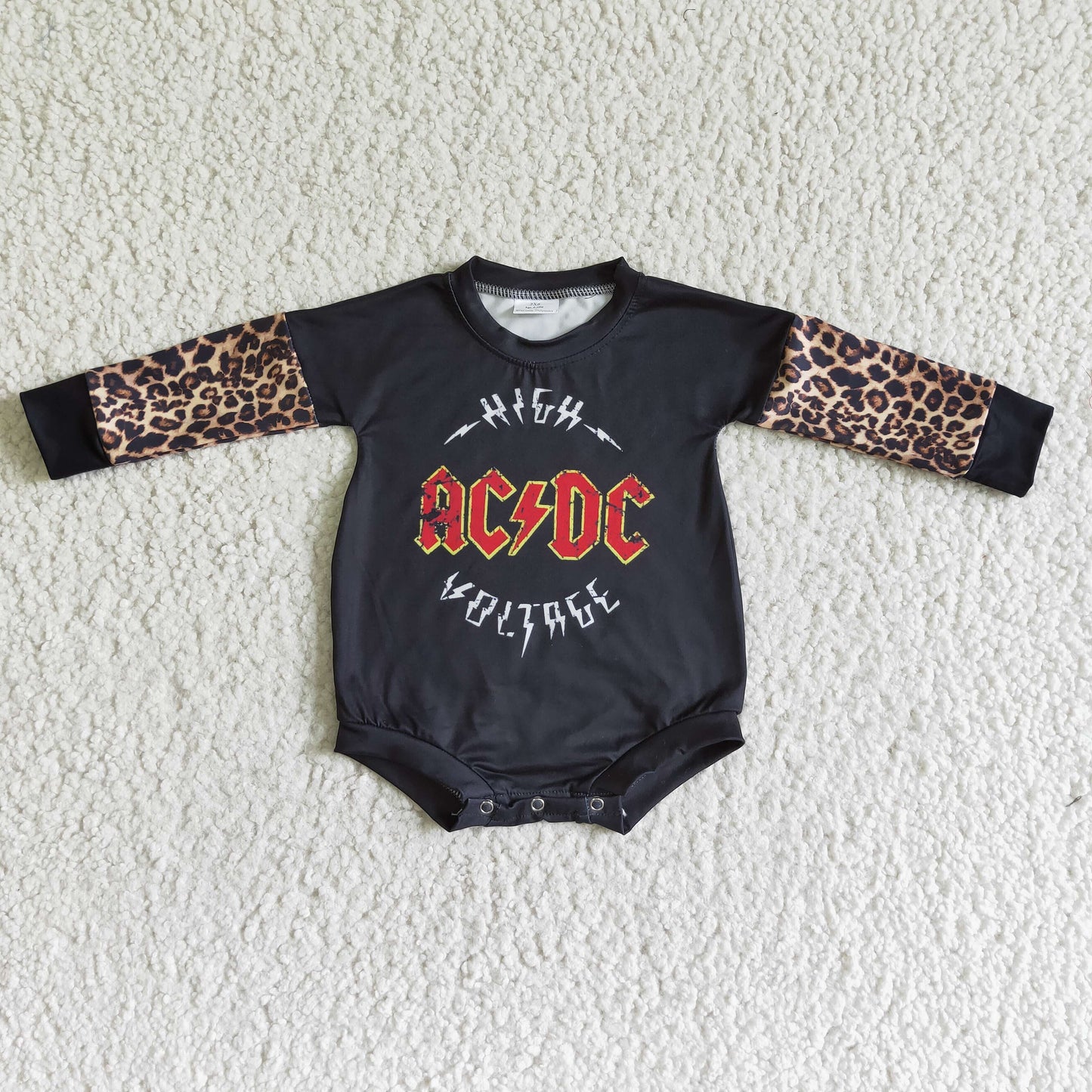 LR0013 Baby girls western band long sleeve rompers