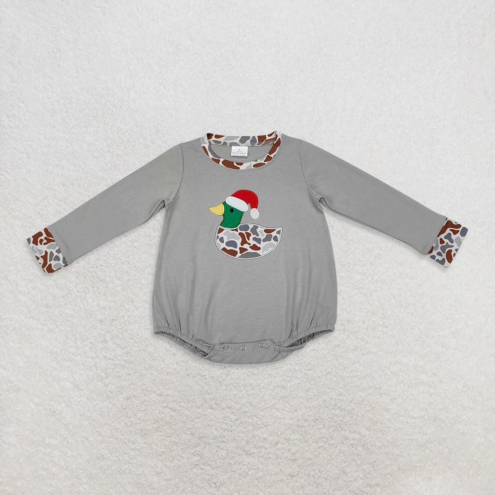 USA Warehouse (IN STOCK) Baby Boy Mama's Boy Duck Deer Camo Long Sleeve Romper Comfortable And Stylish Infant Clothing