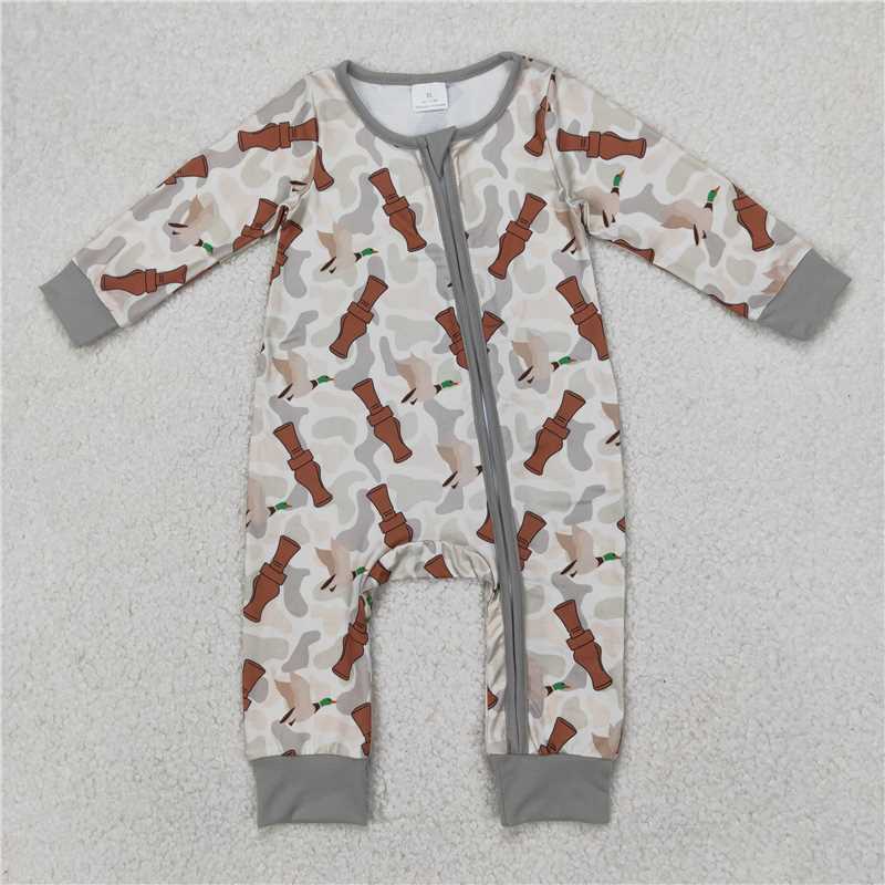 7.14 RTS NO MOQ Short sleeves polo shirt camo duck call shorts boys clothes rompers