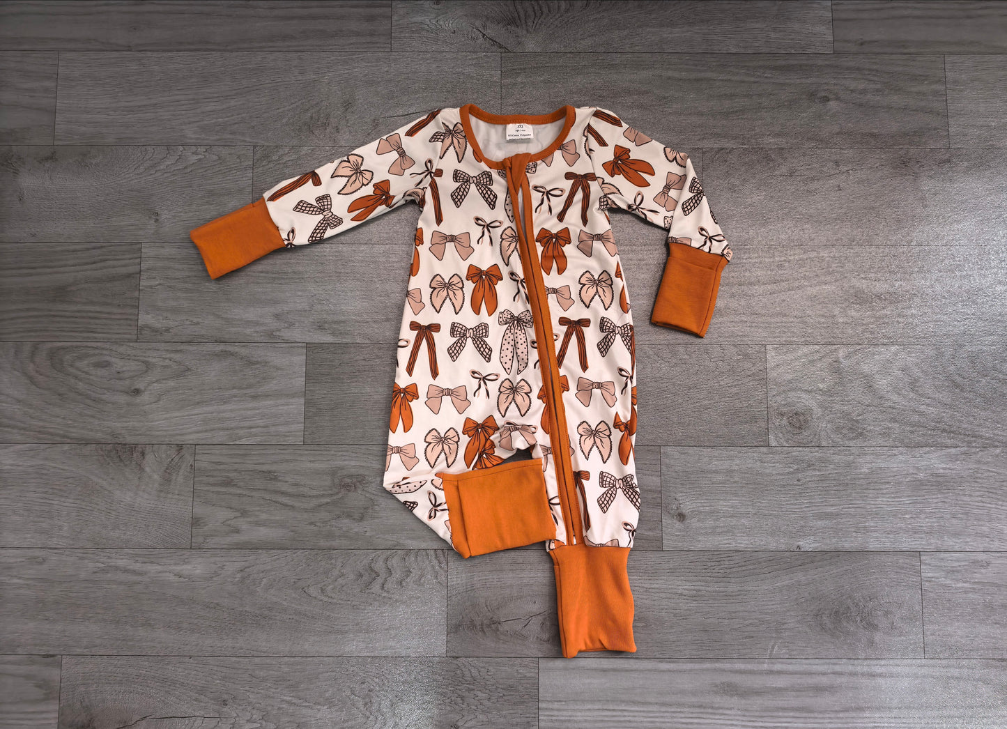 LR3158 Sample No Moq Baby Girls Bows Plaid Fall Two Way Zip Convertible Rompers