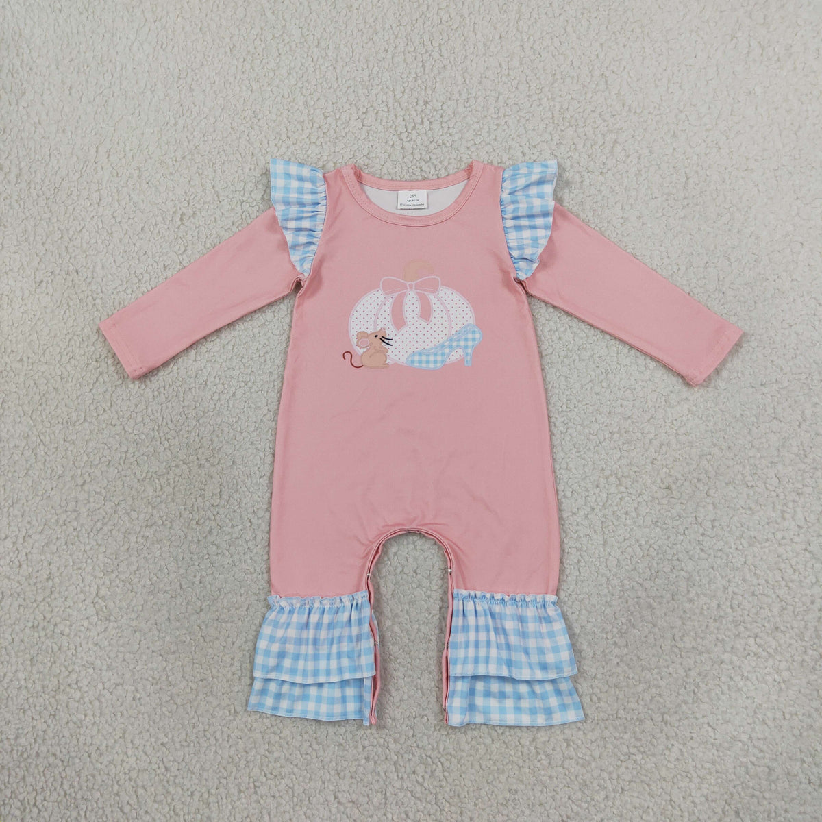 RTS NO MOQ (In stock)milk silk LR3217 Baby Girls Bow Pumpkins Fall Ruffle Pant Holiday Rompers