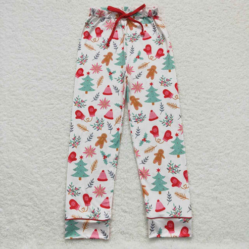 9.20 RTS Sibling Adult Men Women Trees Cows Checked Christmas Pajamas Flare Pants