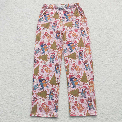 9.20 RTS Sibling Adult Men Women Cartoon Green Faces Mouses Christmas Pajamas Flare Pants