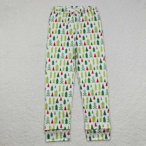 9.20 RTS Sibling Adult Men Women Trees Cows Checked Christmas Pajamas Flare Pants