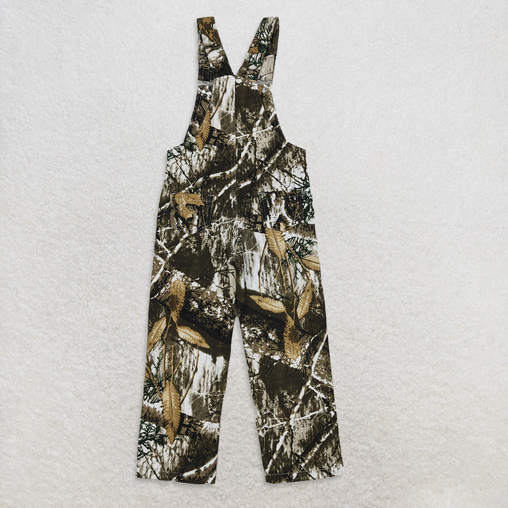 USA Warehouse (IN STOCK) Kids Boy Camo Hunting Denim Overalls Adjustable Waist Bib Shorts for Little Farmers And Outdoor Enthusiasts