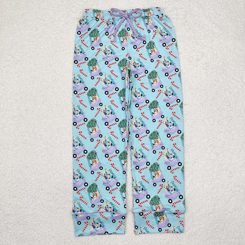 9.20 RTS Sibling Adult Men Women Cartoon Green Faces Mouses Christmas Pajamas Flare Pants
