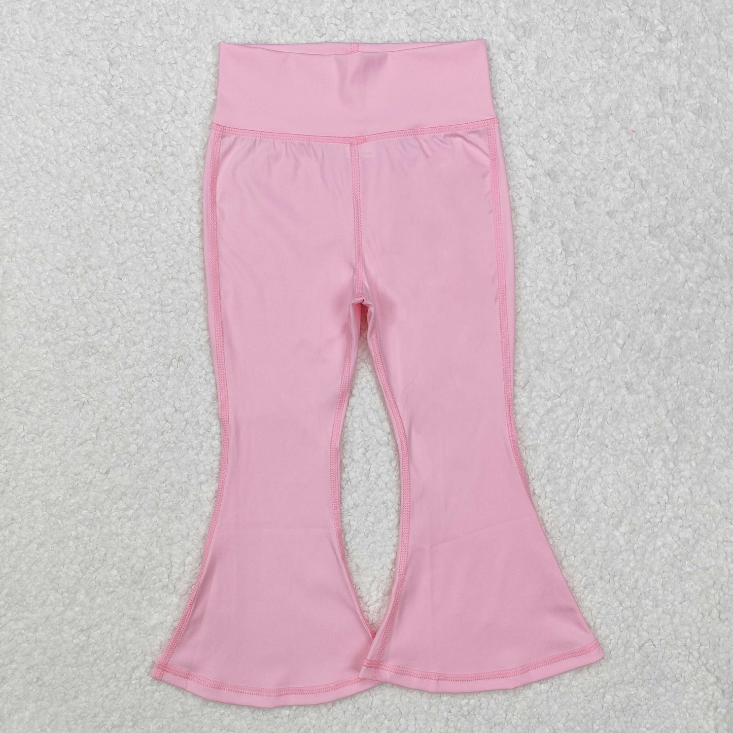 P0576RTS NO MOQ Baby Girls Yoga Pants Light pink yoga suit trousers