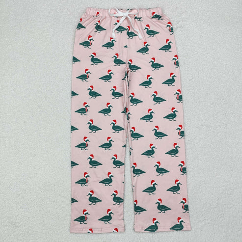 9.20 RTS Sibling Adult Men Women Santa Cows Holly Checked Christmas Pajamas Flare Pants