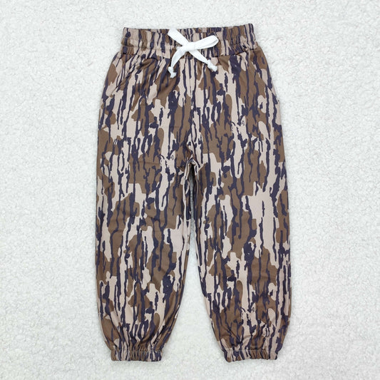 P0649Bottomland camo pockets elastic waist boys hunting pants