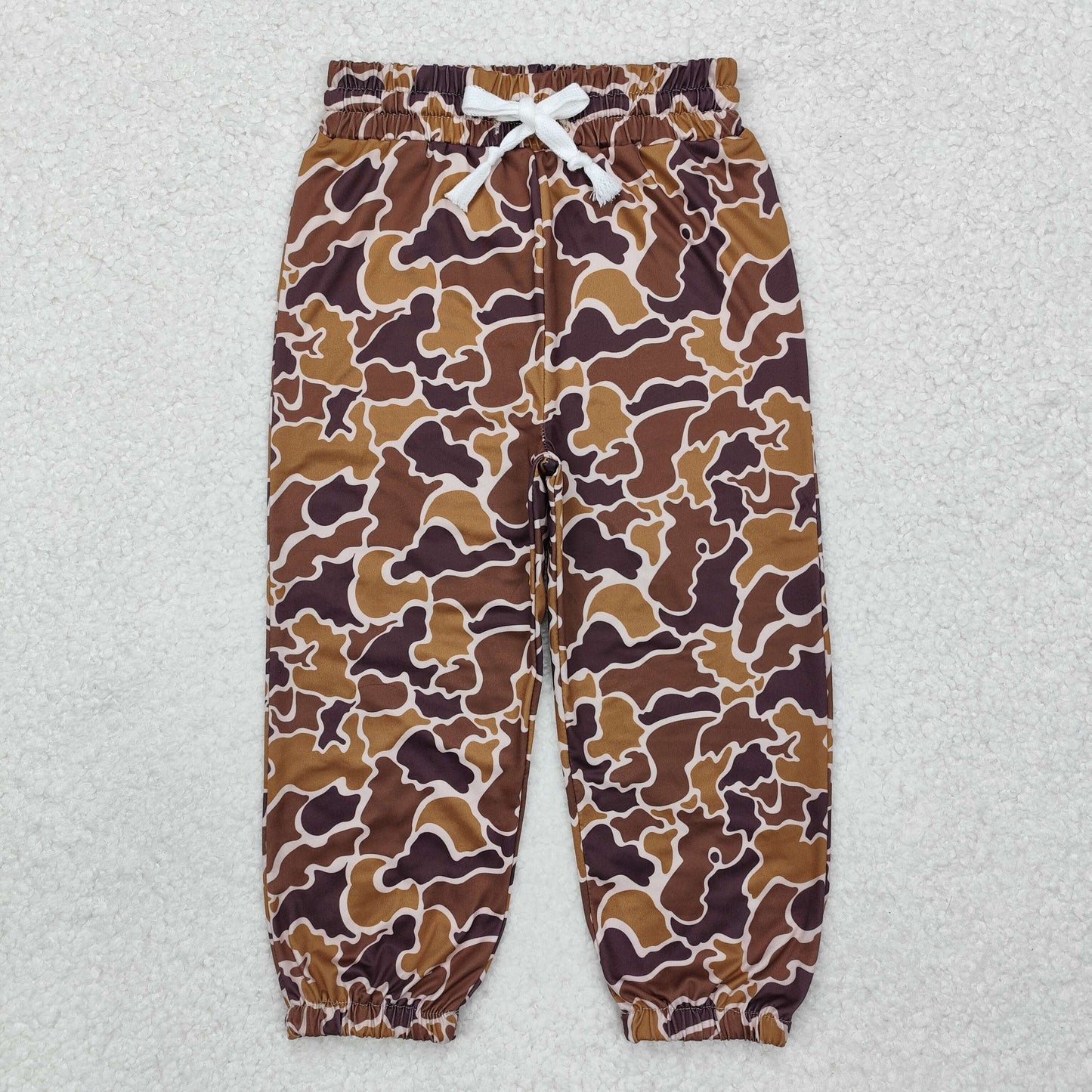 RTS P0669 Baby Boys Coffee Hunting Camo Bottoms Jogger Pants