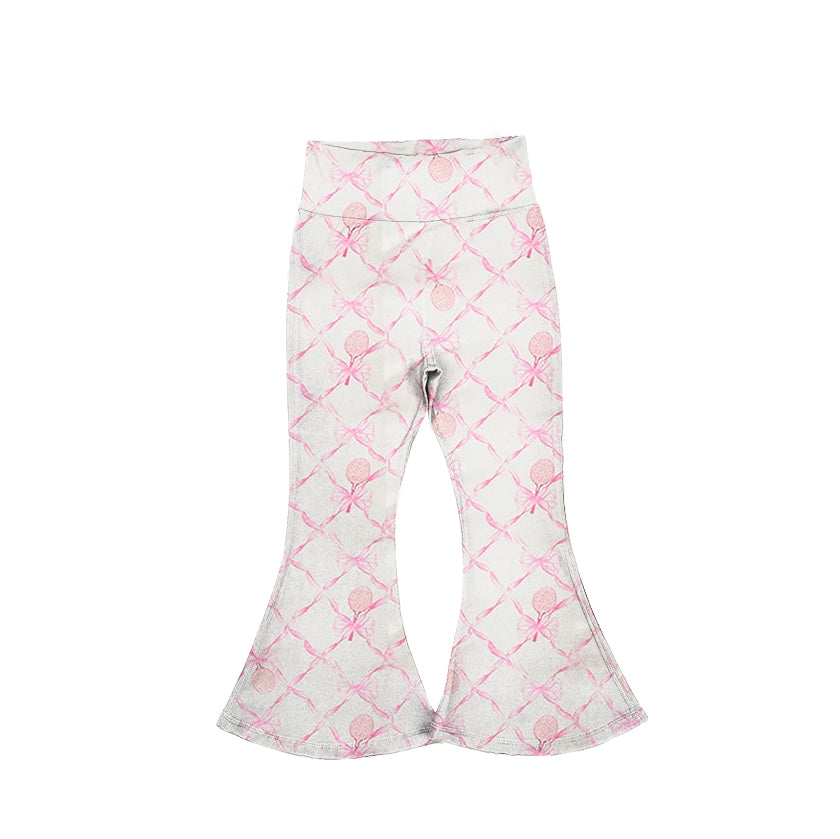 Baby Girls Pink Tennis Bows Yoga Bell Pants Preorder P0717