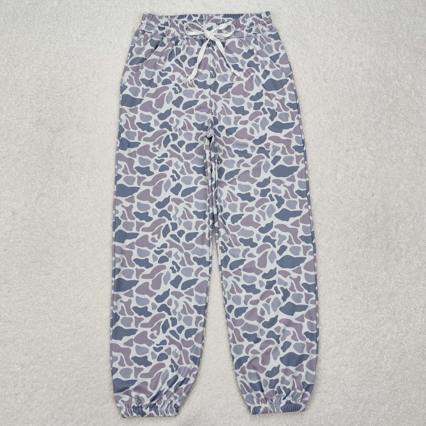 P0727Grey camo adult women pocket pants