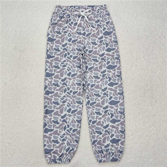 USA Shop (in stock)P0727 RTS NO MOQ Grey camo adult women pocket pants