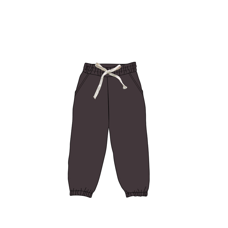 Blue pockets elastic kids girls joggers