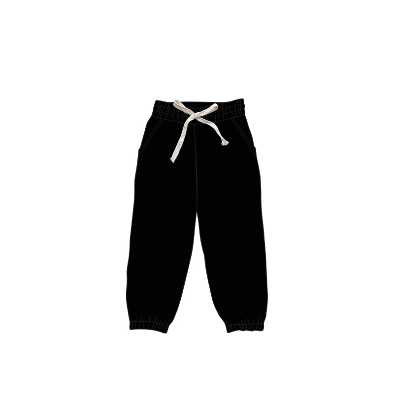 Blue pockets elastic kids girls joggers