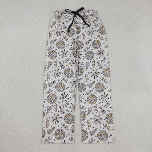 9.20 RTS Sibling Adult Women Cartoon Dogs Hearts Checked Valentine Pajamas Flare Pants