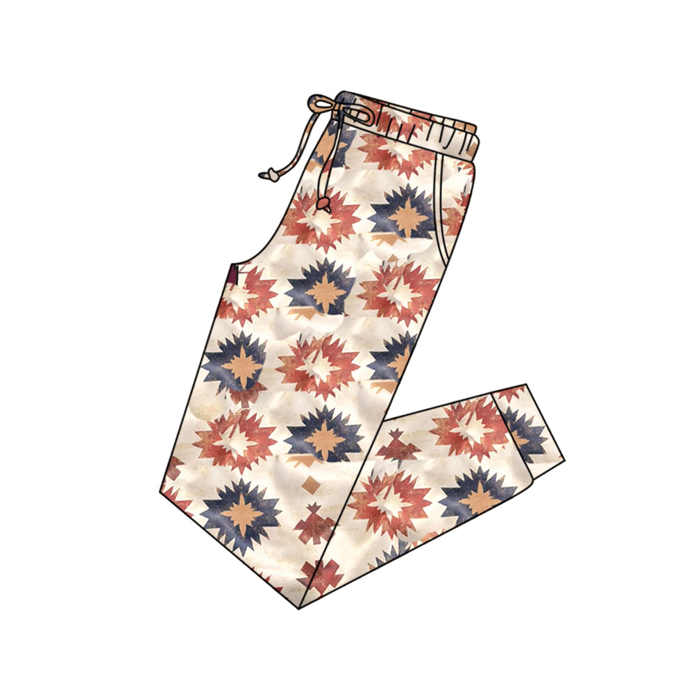 12.11 P1014 Pre order No Moq Adult Women Western Aztec Pockets Legging Pants Bottom