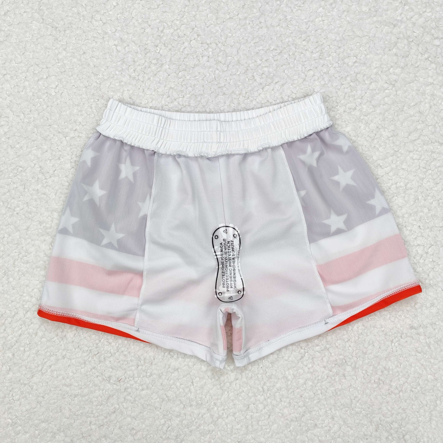 S0188Stars stripe 4th of july boy swim trunks