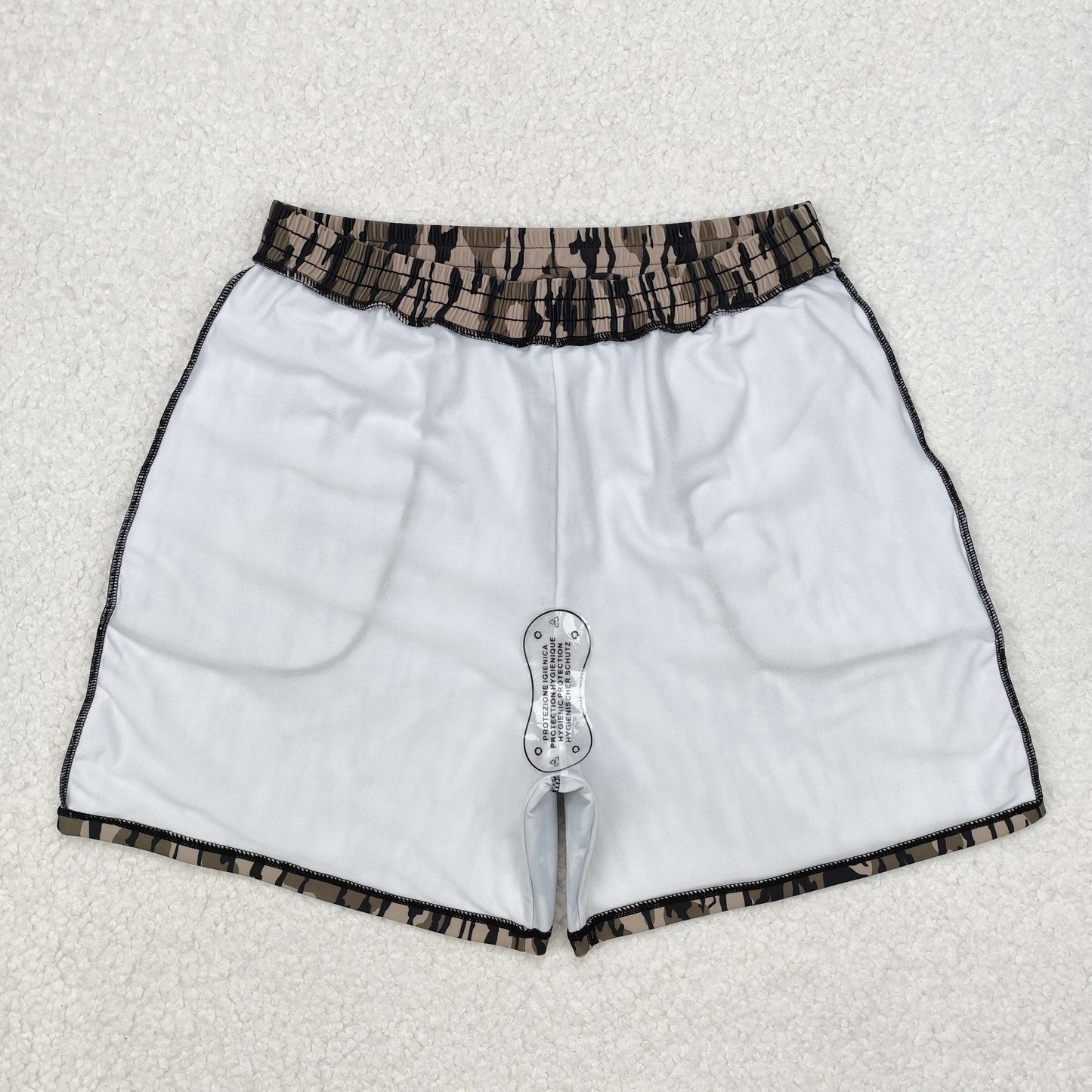 S0324Bottomland print adult men summer swim trunks