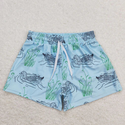 11.8 RTS Sibling Baby Boys Summer Ducks Trunks Swimsuits Swimwears