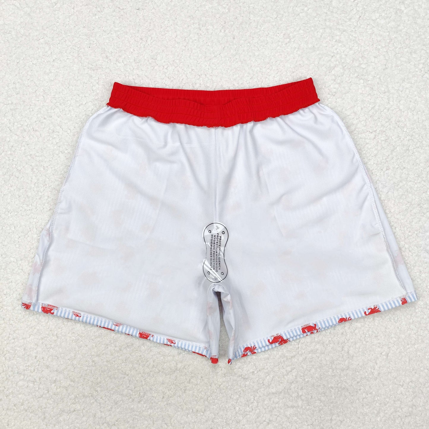 S0464 Stripe crab summer adult men swim trunks