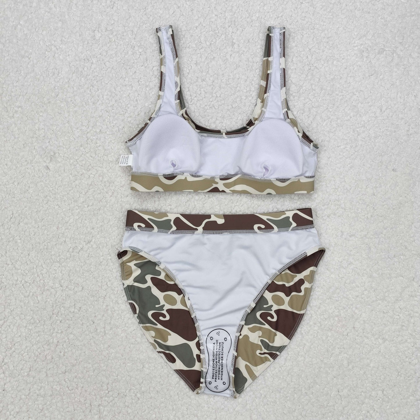 S0476 Camo adult women summer swimsuit